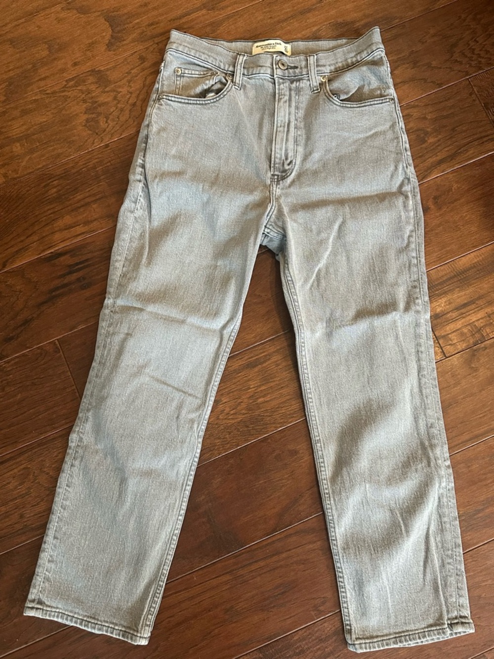 Light Gray Ankle Straight